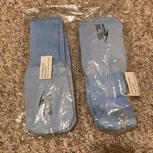 Two Pair Set NIB Youth Soccer / Baseball/ Softball Socks Light Blue